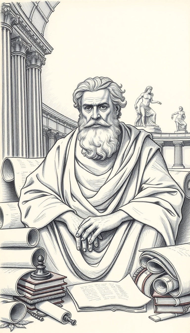 Plato in Classic Greek Philosophy Art Plato in Classic Greek Philosophy Art