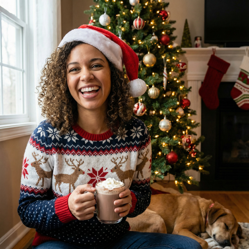 Realistic Christmas Photo of You