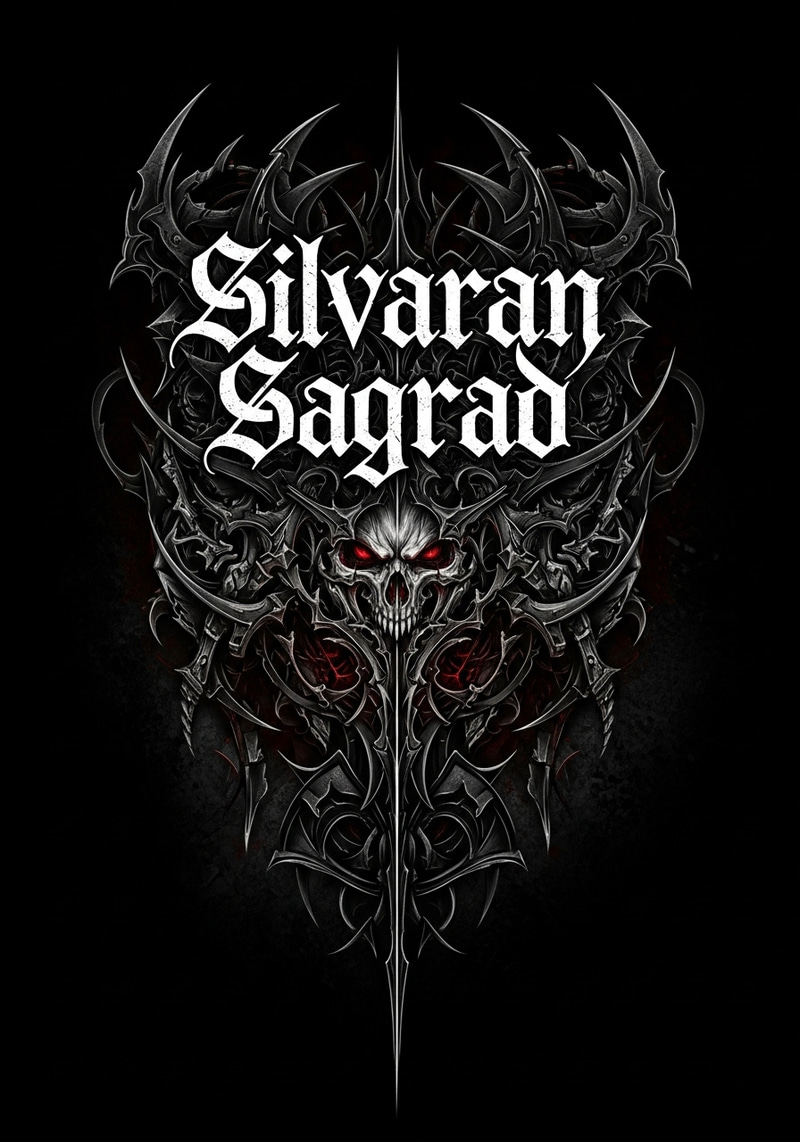 Silvaran Sagrad Black Metal Band Logo
