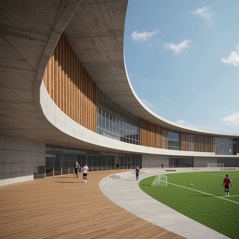 Modern Football Academy Architectural Design Modern Football Academy Architectural Design