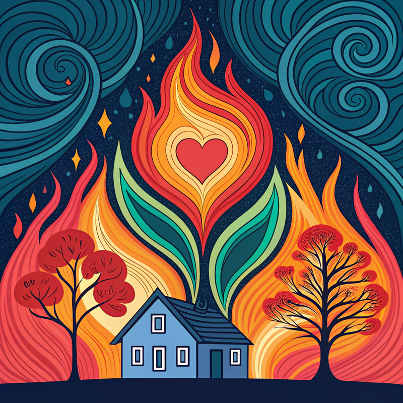 Psychedelic Fire Life & Safety Imagery Psychedelic Fire Life & Safety Imagery