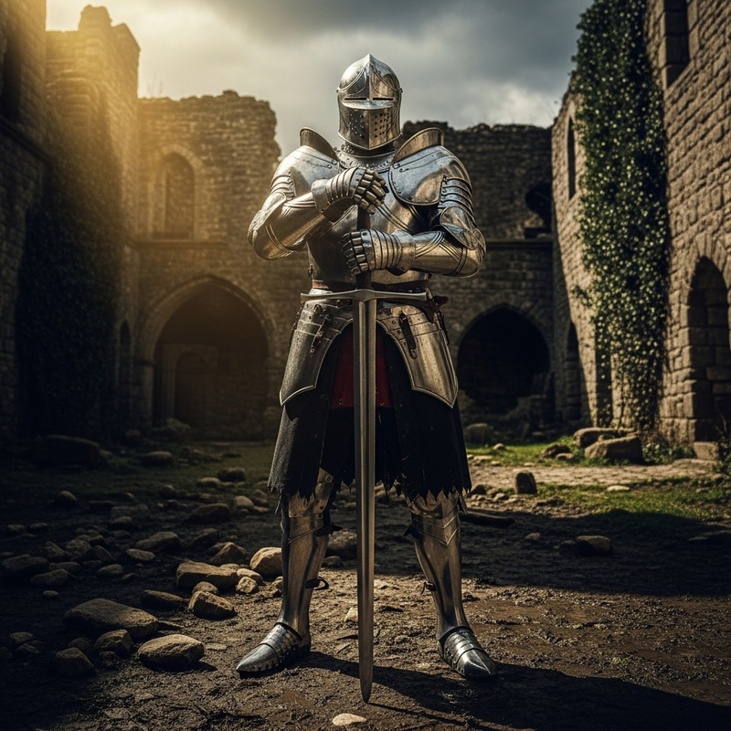 Knight with Sword: A Symbol of Valor