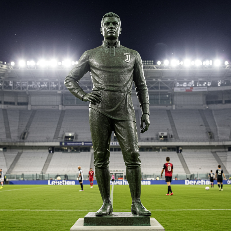My Standing Statue at Juventus Stadium