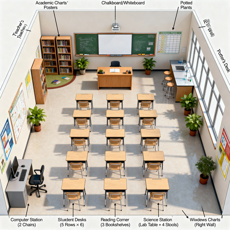 Standard Classroom Floor Plan: Detailed Layout Guide Standard Classroom Floor Plan: Detailed Layout Guide