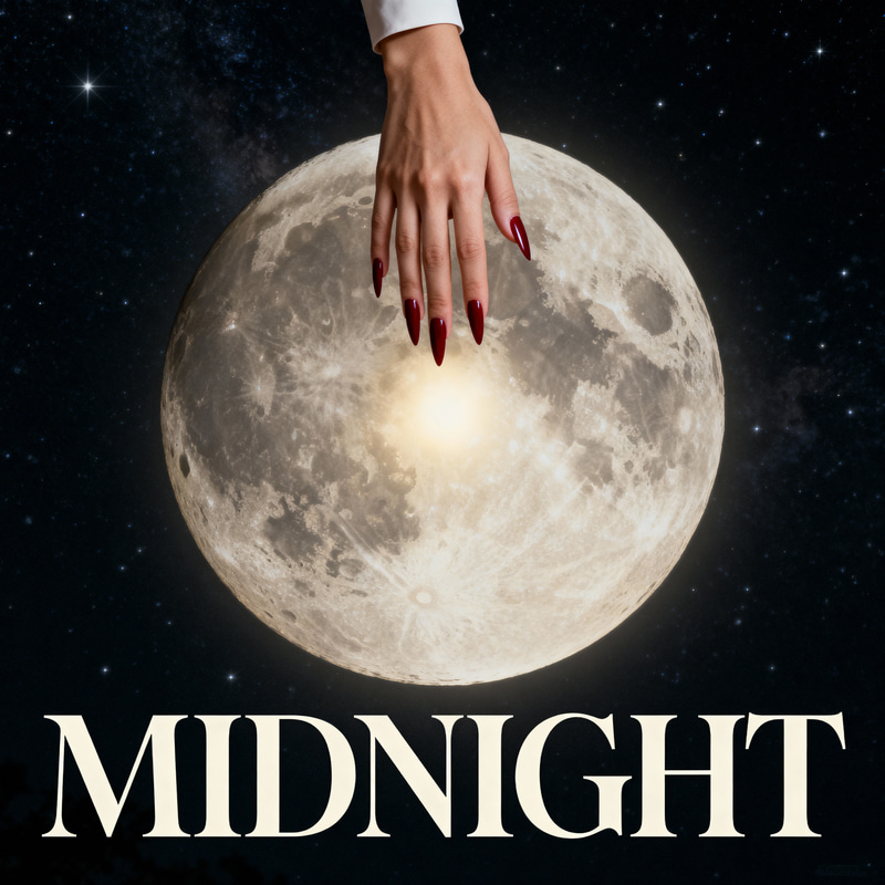 Elegant Album Cover Design for 'MIDNIGHT'