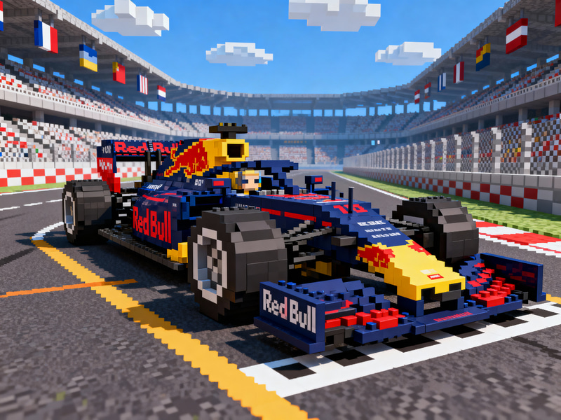 Minecraft Style F1 Car - Red Bull Racing Minecraft Style F1 Car - Red Bull Racing