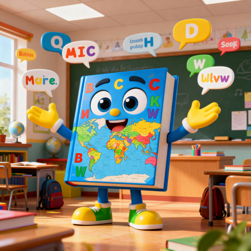 Friendly Language Learning Mascot for Kids Friendly Language Learning Mascot for Kids