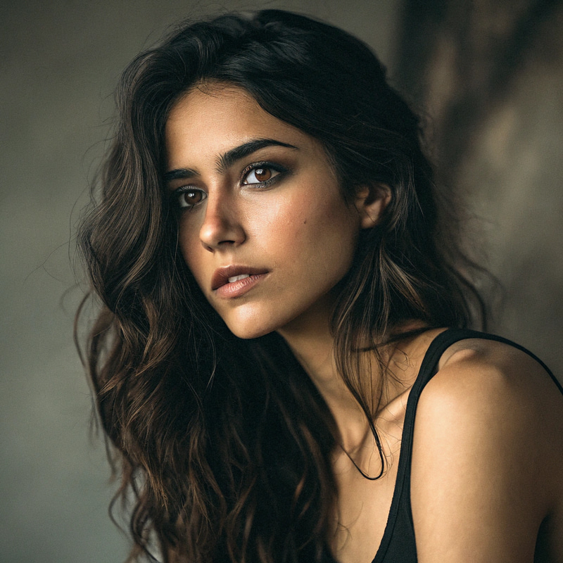 Stunning Portrait of a Mexican Model in Fine Art Stunning Portrait of a Mexican Model in Fine Art