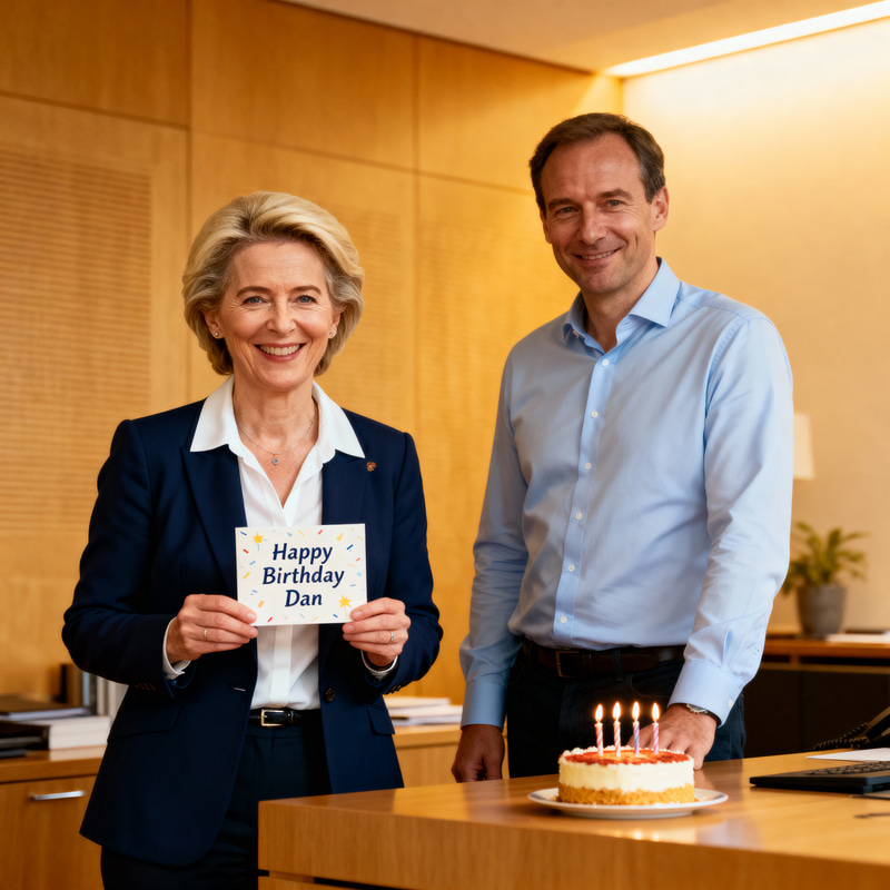 Ursula von der Leyen Celebrates Dan's Birthday Ursula von der Leyen Celebrates Dan's Birthday