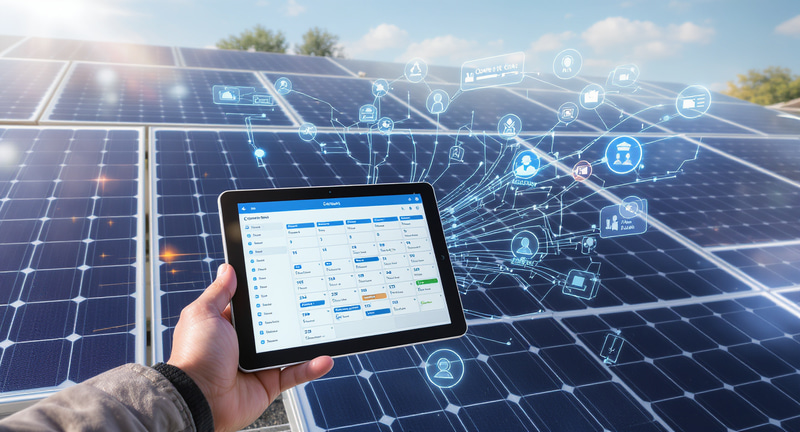 Smart Solar Panel System with Digital Connectivity Smart Solar Panel System with Digital Connectivity