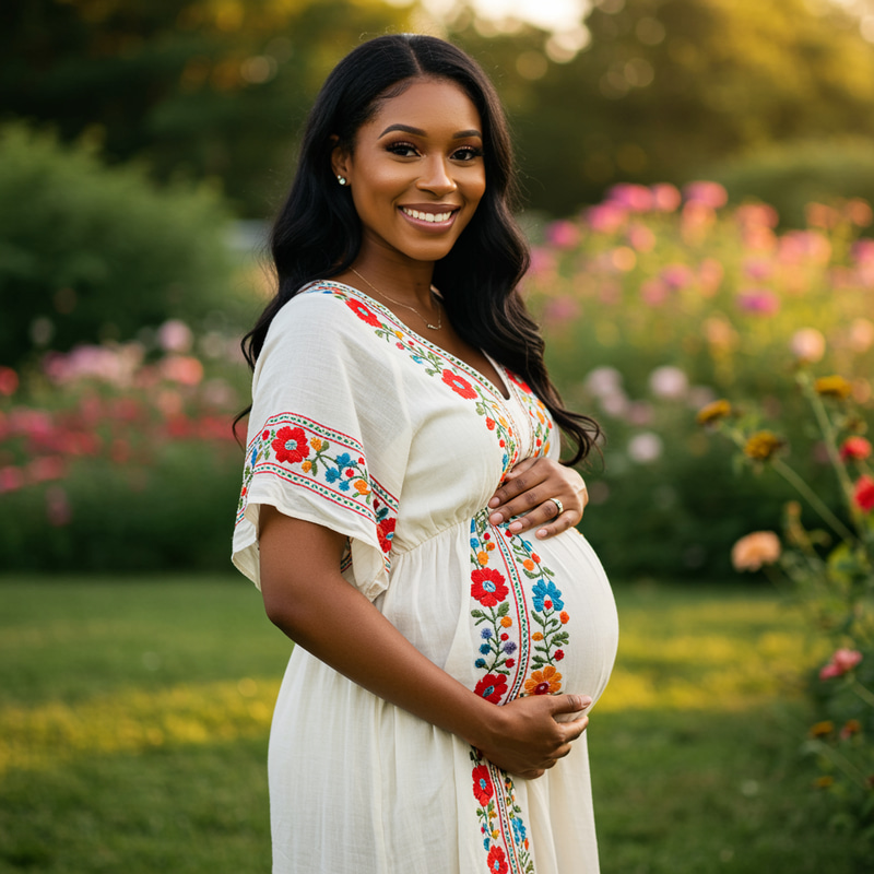 Beautiful Pregnant Woman with a Large Belly Beautiful Pregnant Woman with a Large Belly