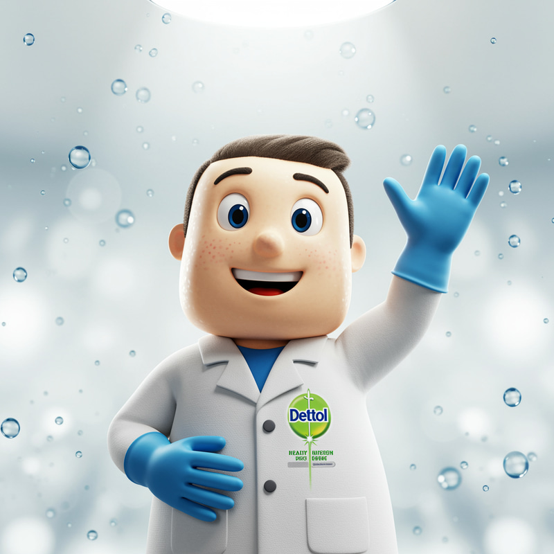 Dettole Mascot - Your Playful Brand Icon