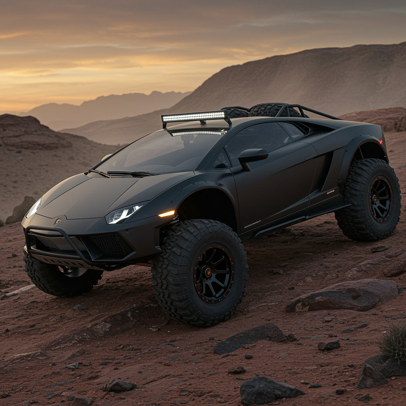 Off Road Lifted Lamborghini Concept Off Road Lifted Lamborghini Concept