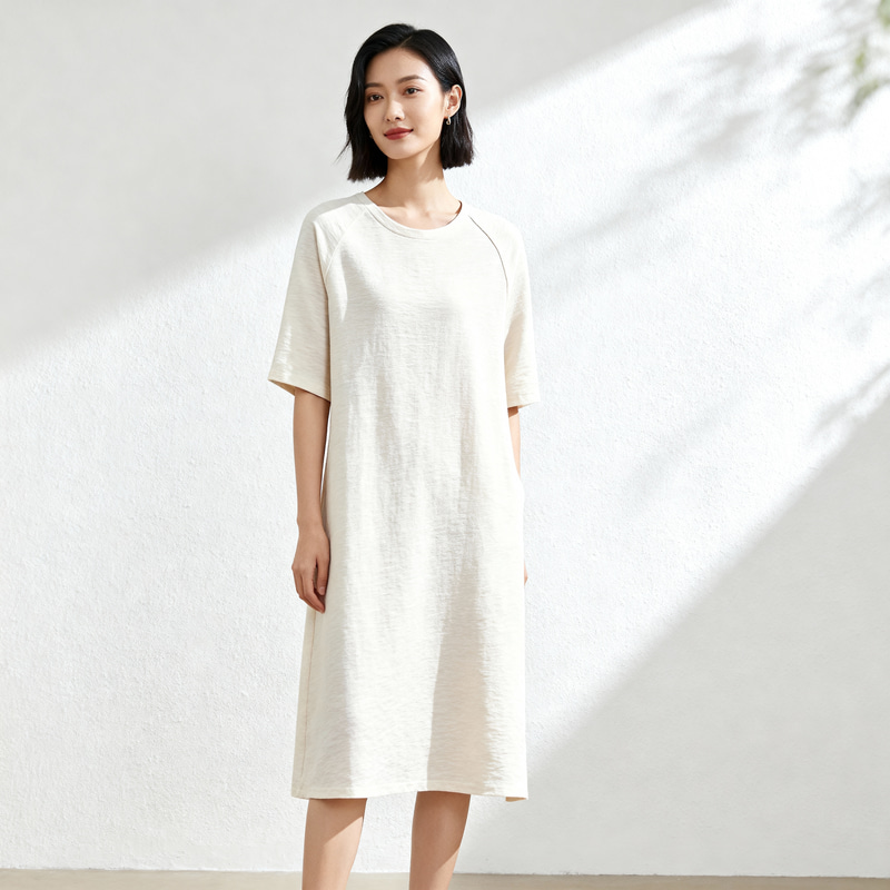 Stylish Aline Dress with Raglan Sleeves