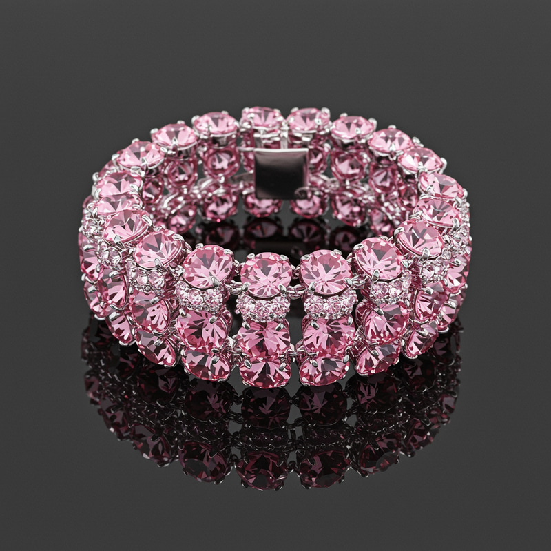 Pink Crystal Bracelet Design Ideas Pink Crystal Bracelet Design Ideas
