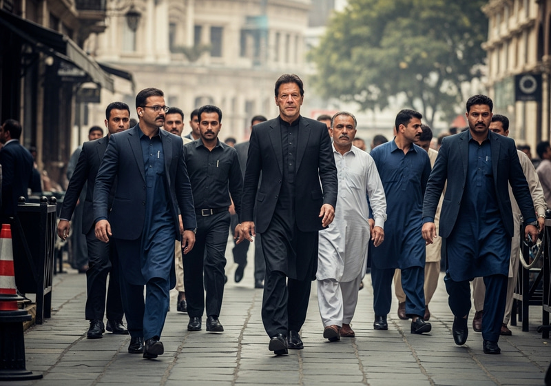 Imran Khan Walking with Security Protocol Imran Khan Walking with Security Protocol