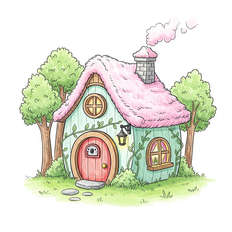 Cute Cozy Kawaii Koala House Drawing Cute Cozy Kawaii Koala House Drawing