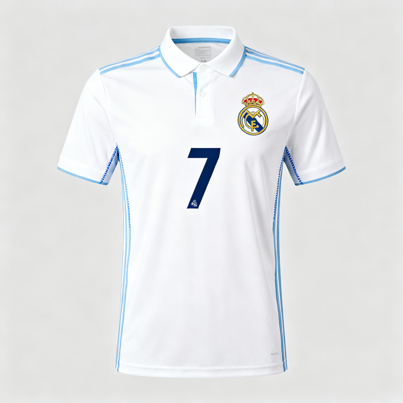 Modern Real Madrid Polos with Number 7 Modern Real Madrid Polos with Number 7