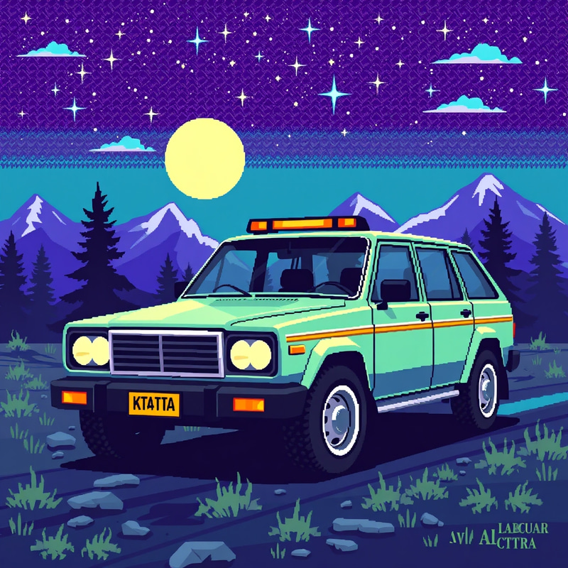 8-Bit KT4D Tatra Video Game Art