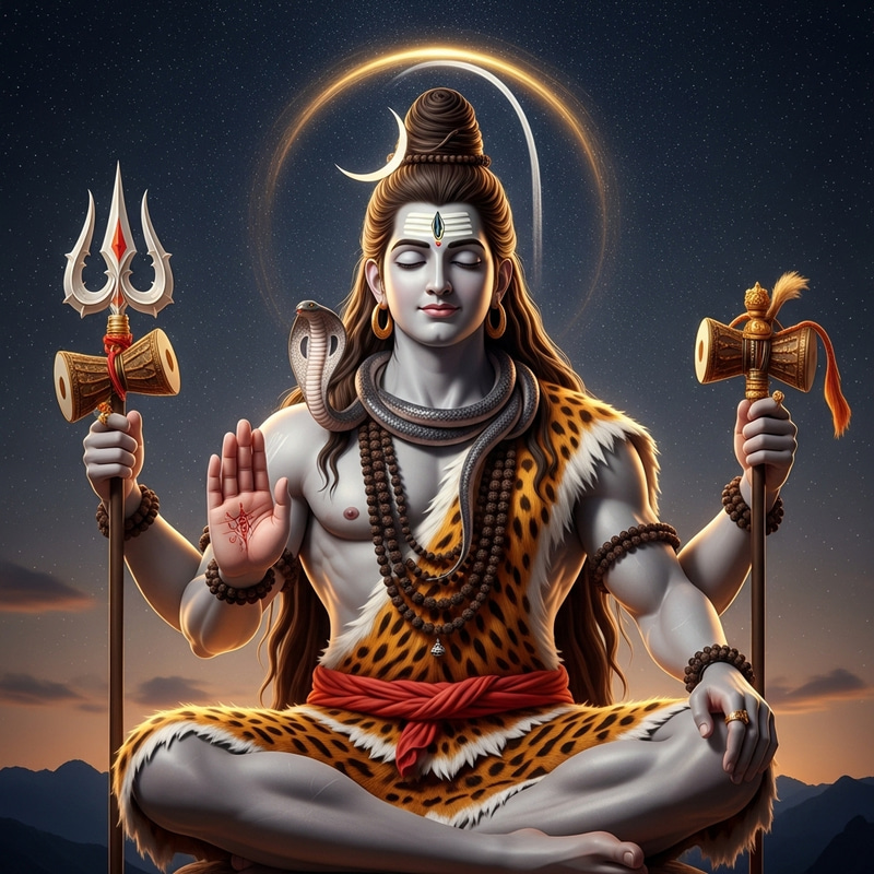 Lord Shiva: Divine Glory and Camphor Skin Tone Lord Shiva: Divine Glory and Camphor Skin Tone