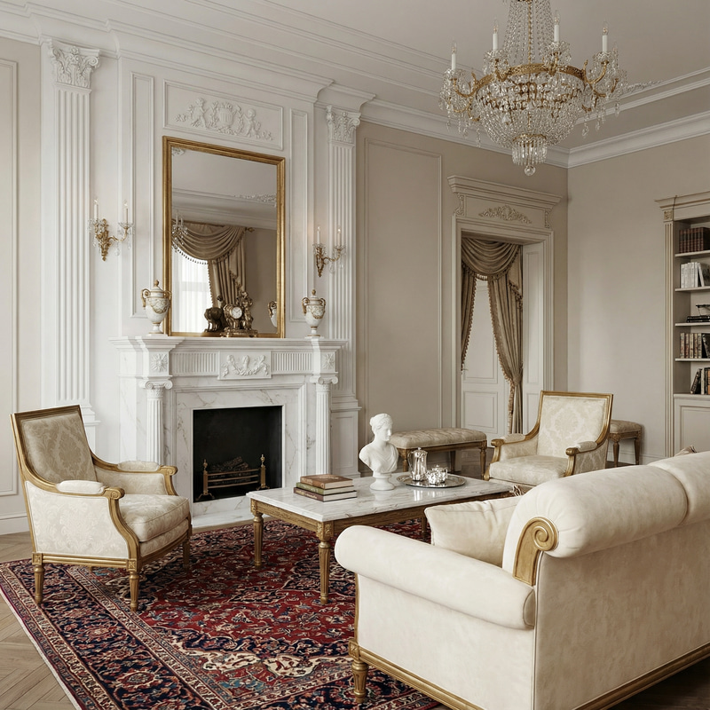 Neoclassical Style Living Room Design Ideas
