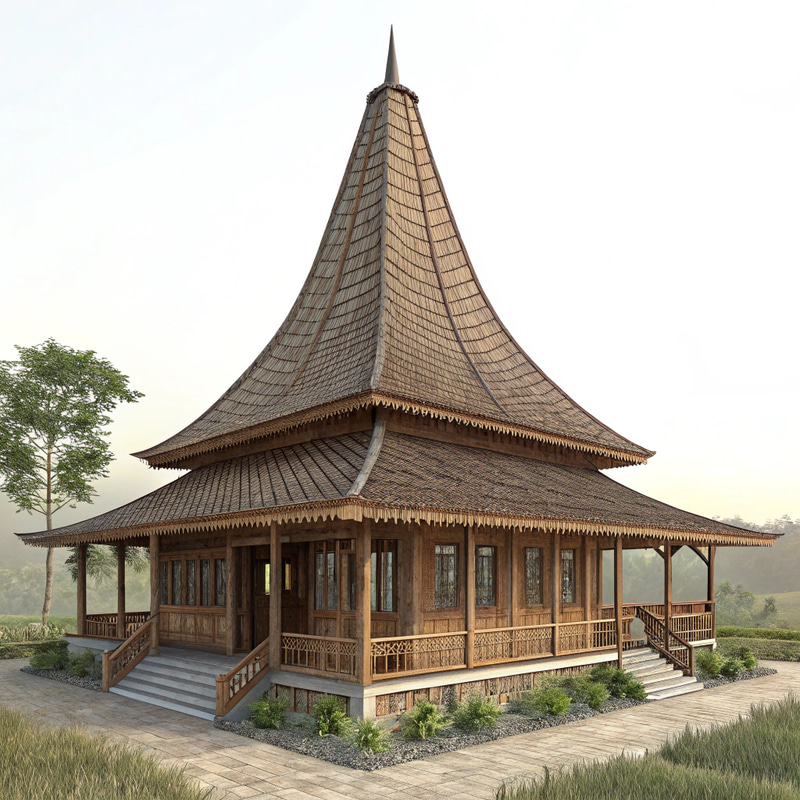 Elegant Joglo and Stilt House Roof Designs Elegant Joglo and Stilt House Roof Designs