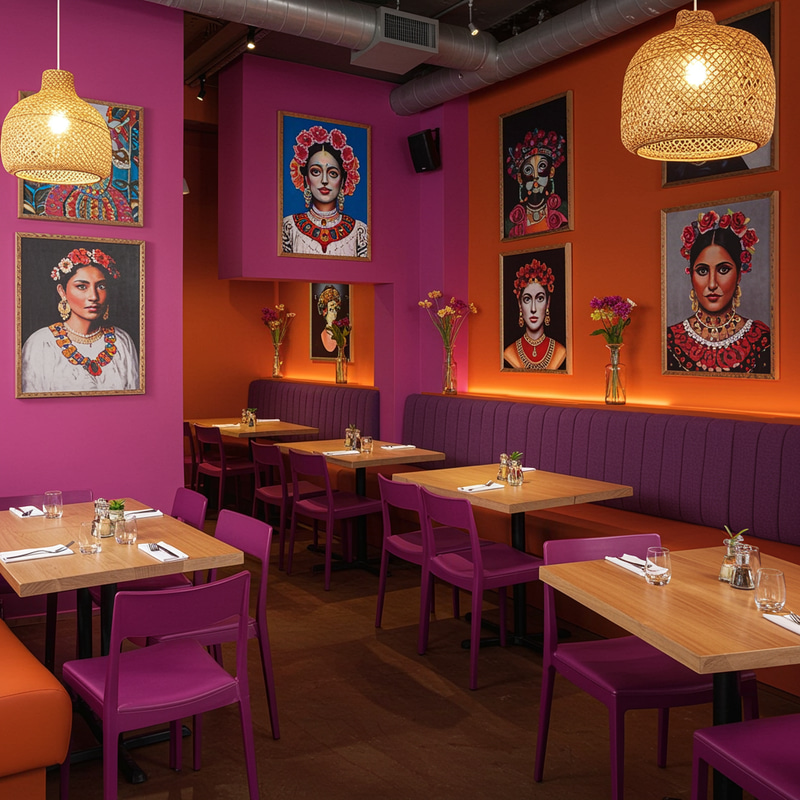 Chic Modern Mexican Restaurant Interior Chic Modern Mexican Restaurant Interior