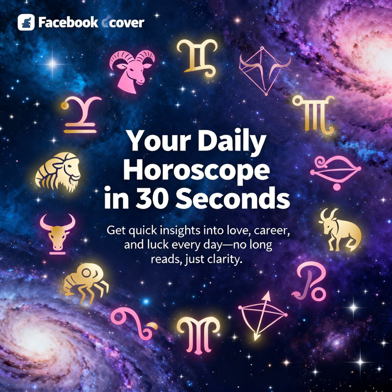 Stunning Zodiac Facebook Cover Design