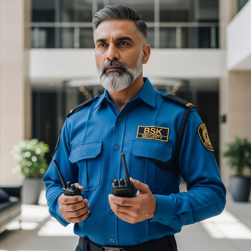 Indian Security Guard of BSK Security Service