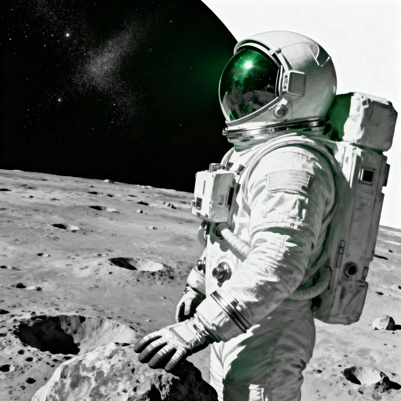 Astronaut on the Moon: A Cosmic Perspective