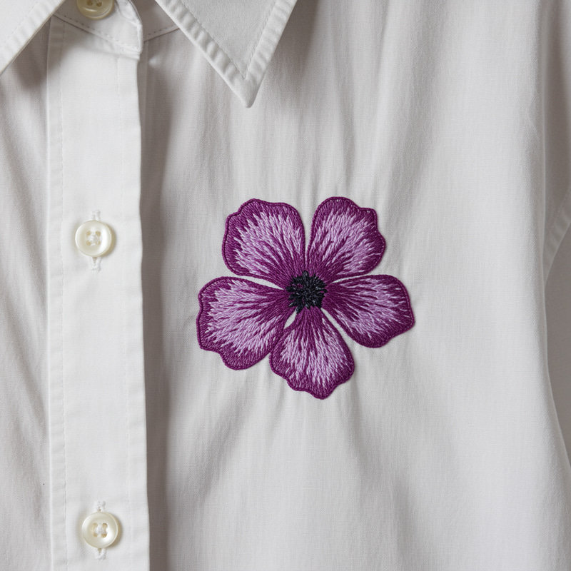 Purple Flower Shirt - Stylish & Unique Designs
