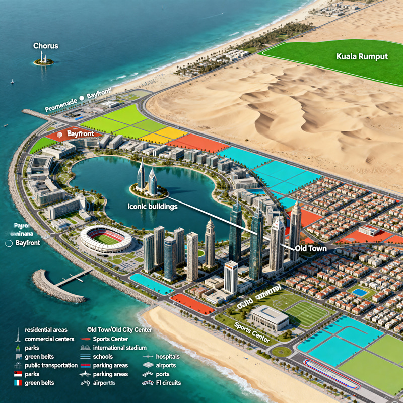 Chorus City Urban Planning Map Overview Chorus City Urban Planning Map Overview