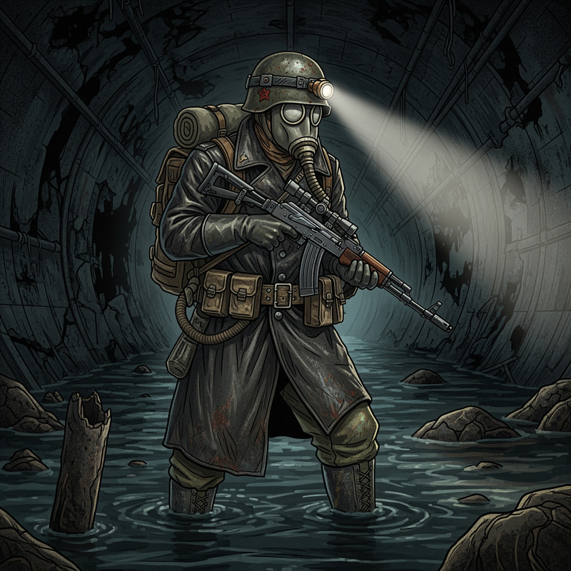 Metro 2033 Art: Stalker in a Post-Apocalyptic World Metro 2033 Art: Stalker in a Post-Apocalyptic World