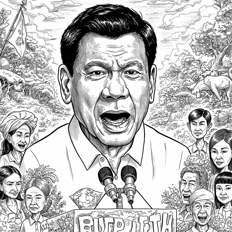 Duterte's Earth and Populism: A Political Cartoon Duterte's Earth and Populism: A Political Cartoon