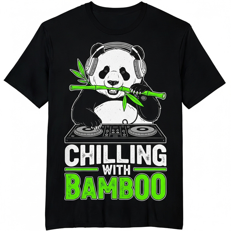 Chilling Panda T-Shirt Design - Urban Vibe