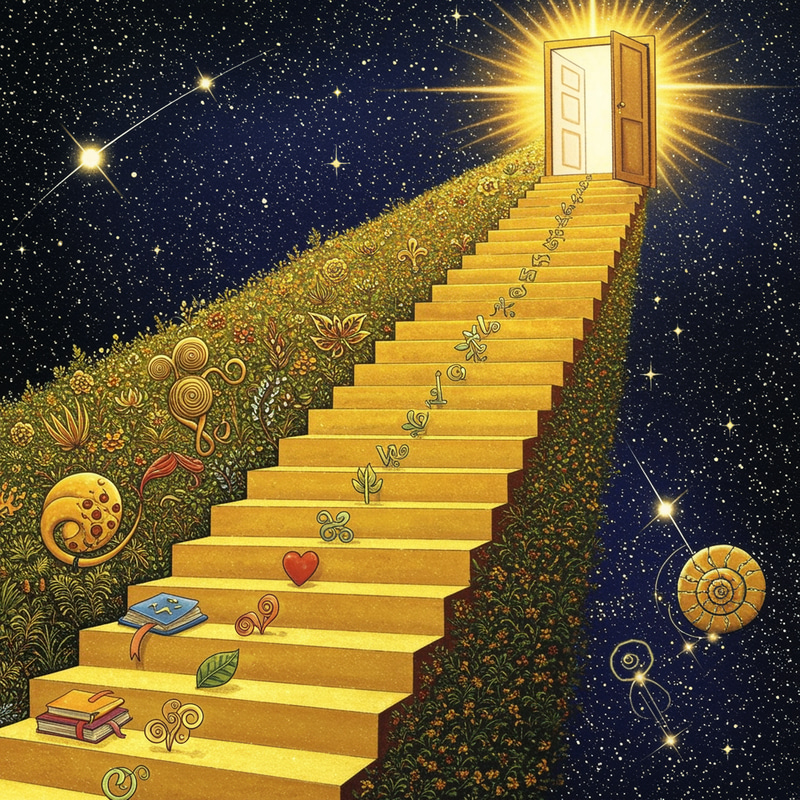 Golden Stairway to Abundance and Transformation