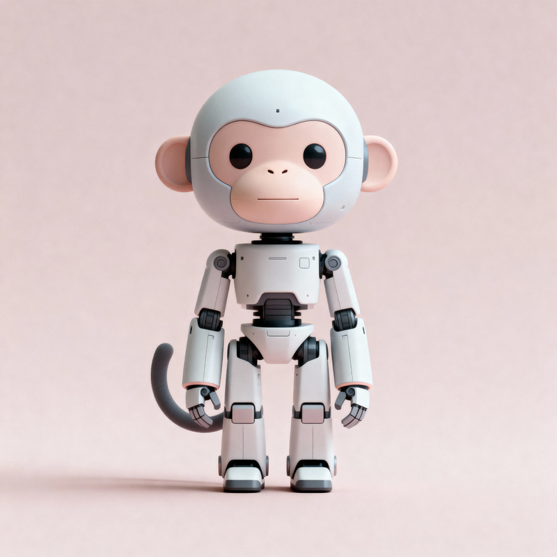 Cute and Friendly Minimalist Robot Design
