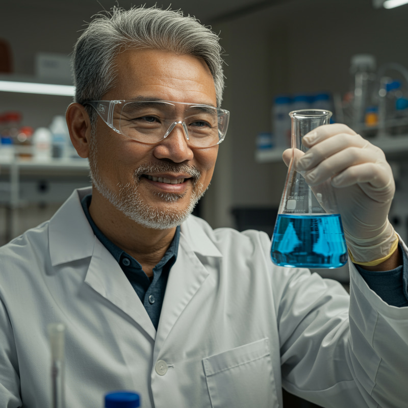 Friendly Asian American Man in Lab | Professional Insights Friendly Asian American Man in Lab | Professional Insights
