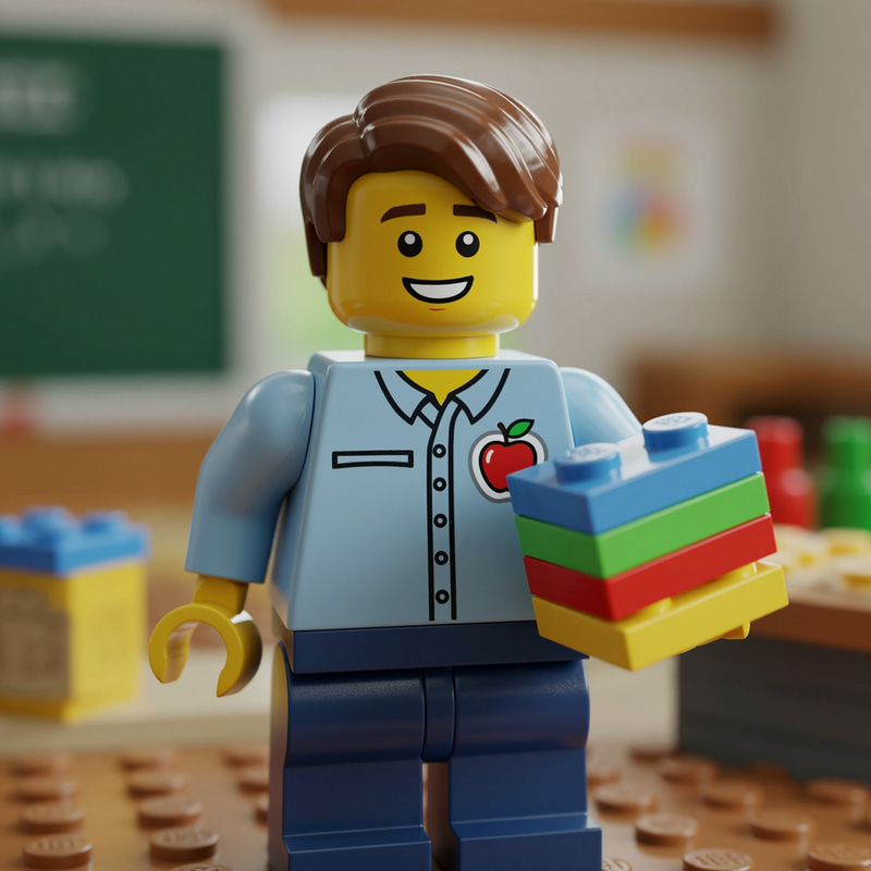 Lego Avatar Design for Male Teacher Profile Lego Avatar Design for Male Teacher Profile