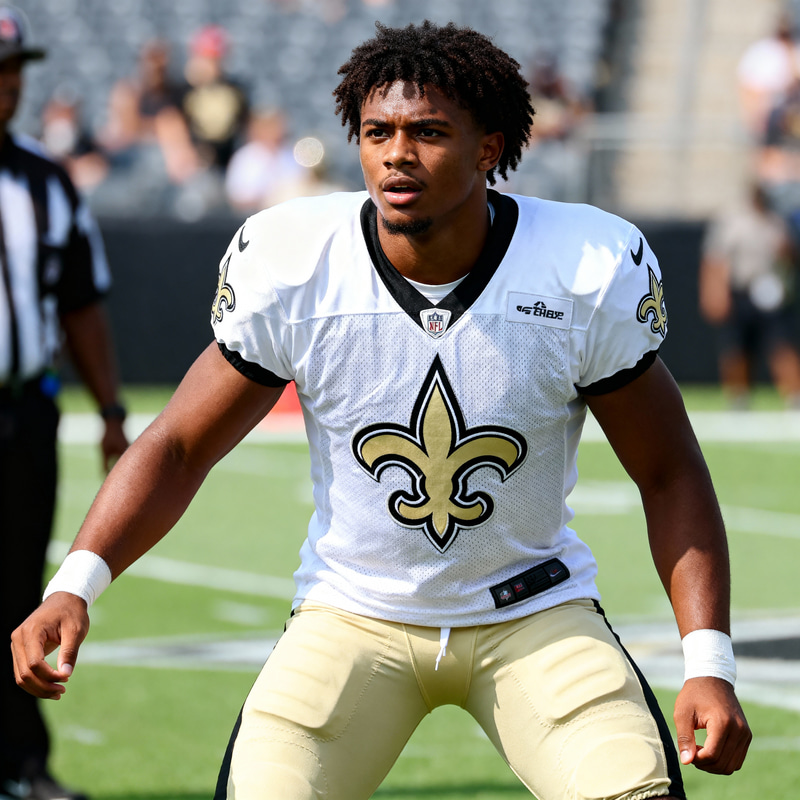 Taylen Green in New Orleans Saints Jersey