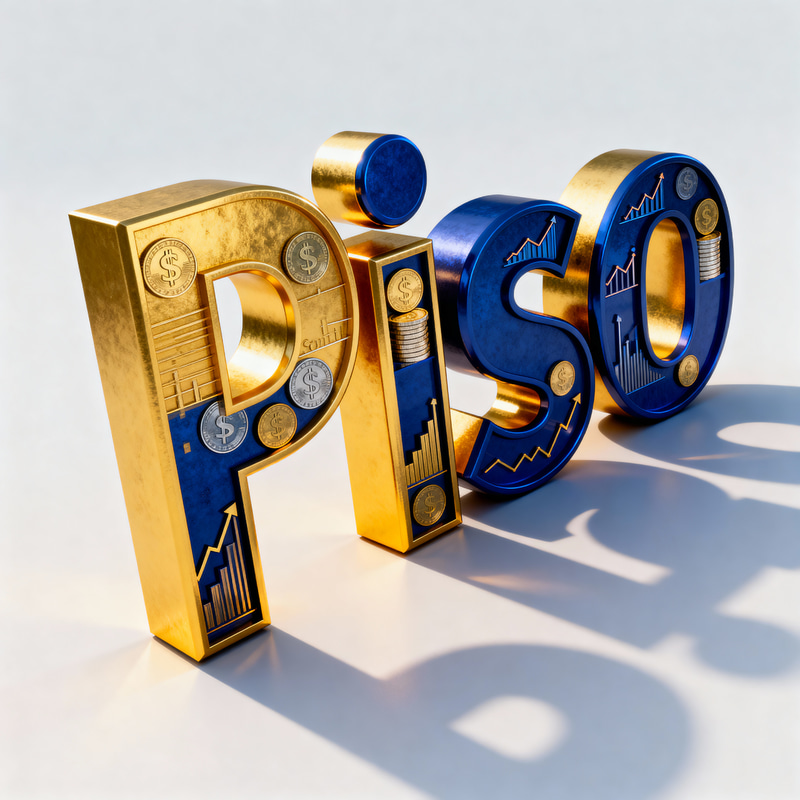 Bold Typography Design: Piso in 3D