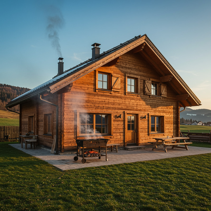 Chalet and BBQ: Perfect Outdoor Experience Chalet and BBQ: Perfect Outdoor Experience