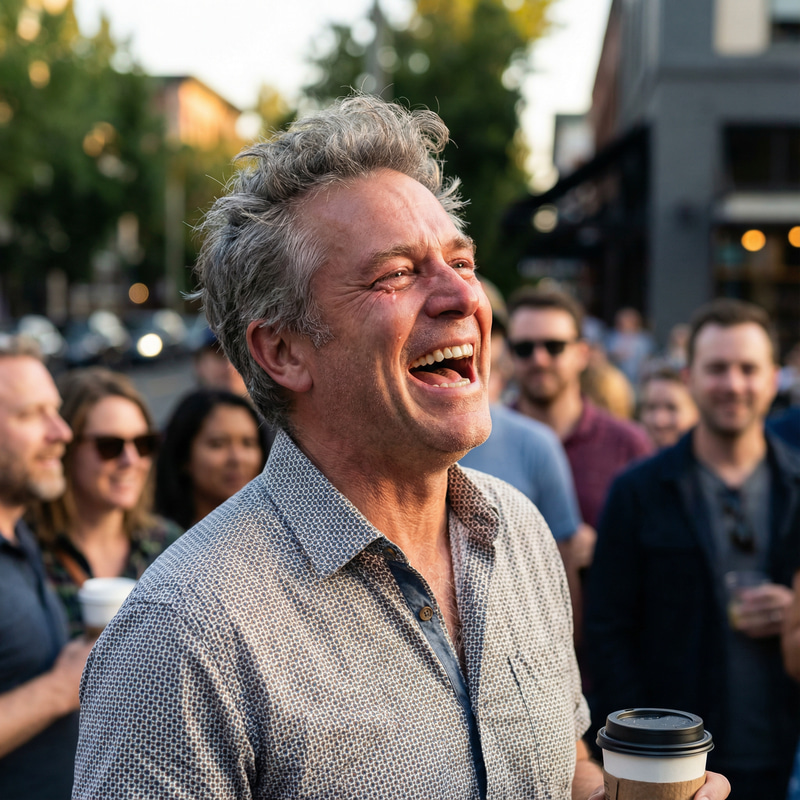 Laughing Guy - Joyful Moments Captured in Time Laughing Guy - Joyful Moments Captured in Time