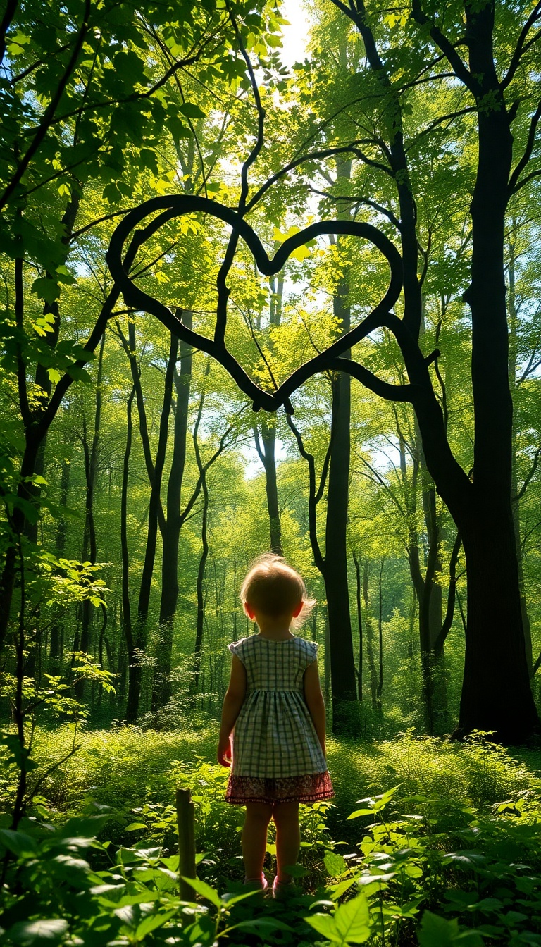 Enchanting Heart-Shaped Forest for Kids Enchanting Heart-Shaped Forest for Kids