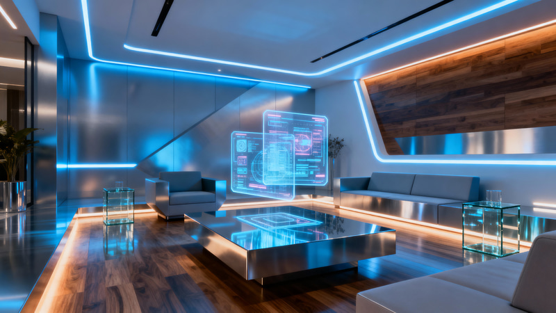 Stunning Futuristic Living Room Design Ideas