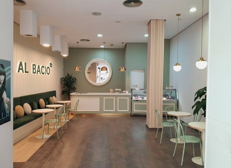 Fresh Design Ideas for 'Al Bacio' Ice Cream Shop