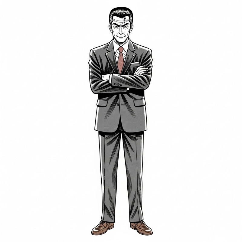 Stylish Manga Art of a Japanese Businessman Stylish Manga Art of a Japanese Businessman