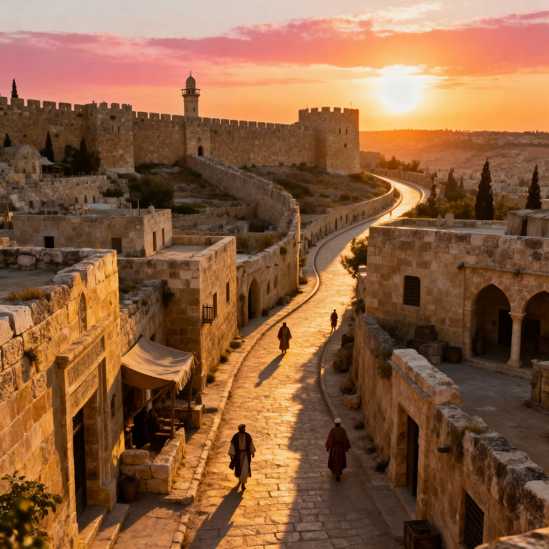 1st Century Jerusalem at Sunset