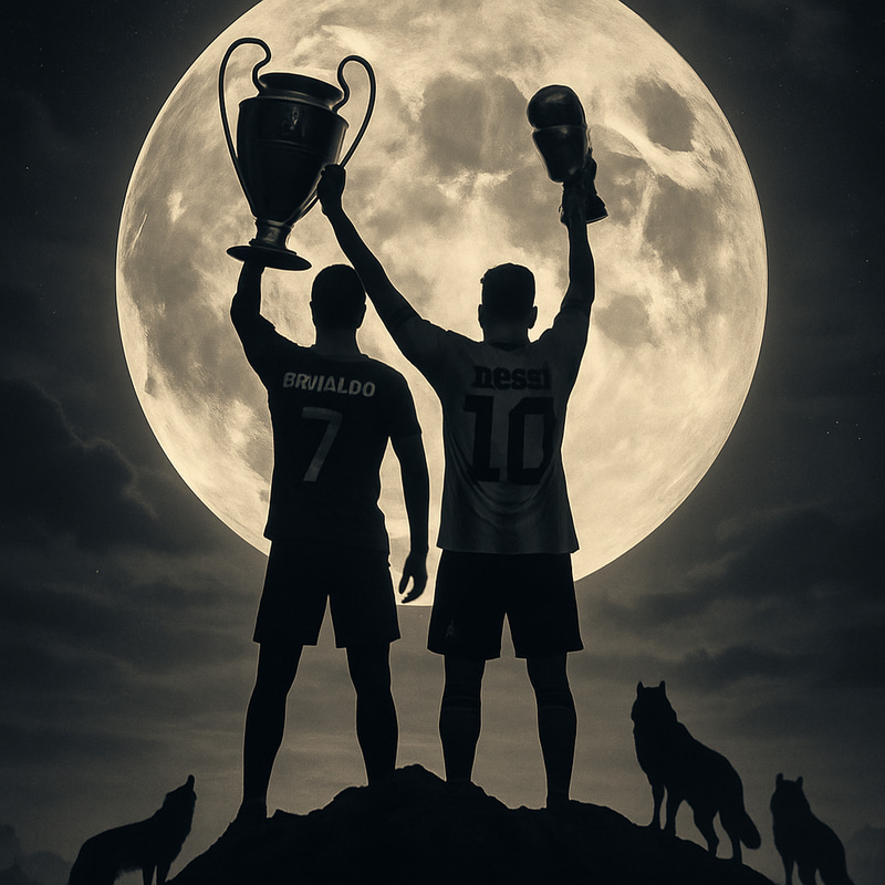 Ronaldo and Messi: Champions of Football Art Ronaldo and Messi: Champions of Football Art