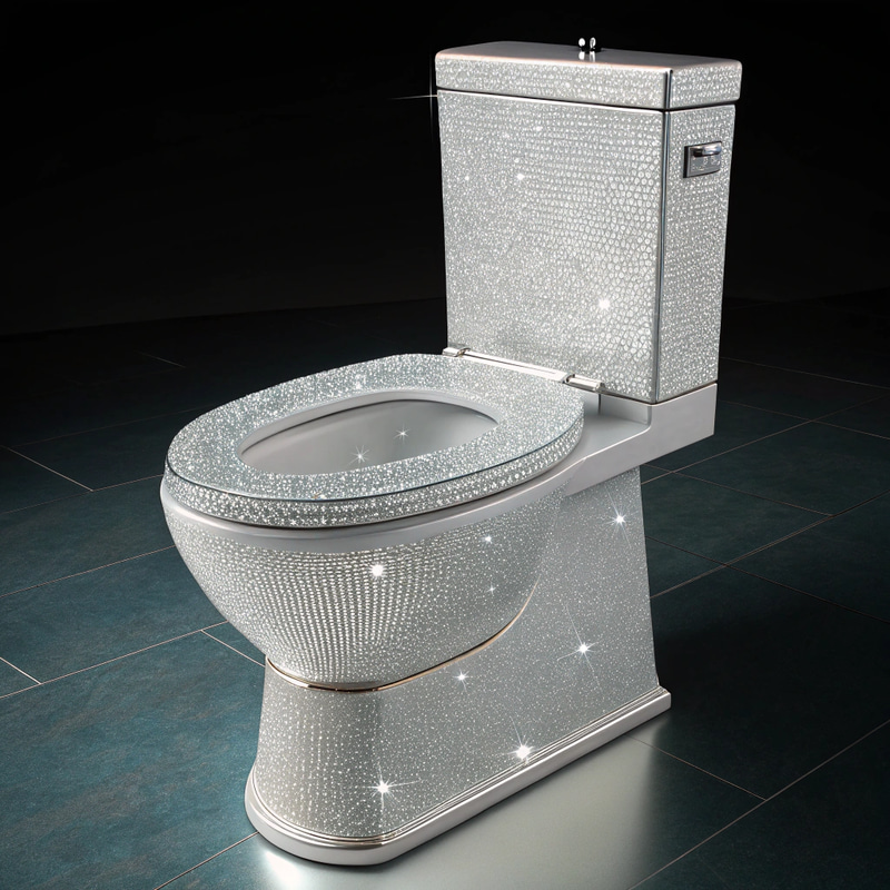 Luxury $1M Diamond Toilet: A Stunning Bathroom Piece Luxury $1M Diamond Toilet: A Stunning Bathroom Piece
